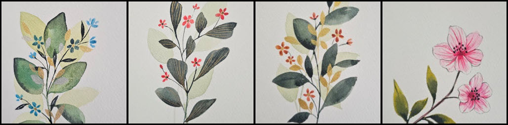 Watercolor Cards and Tattoo Art